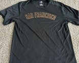 San Francisco Giants Shirt Mens Black MLB Baseball Short Sleeve Size Large - $12.19