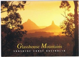 Postcard Sunset On Glasshouse Mountains Sunshine Coast Australia 4 x 6 - $3.43