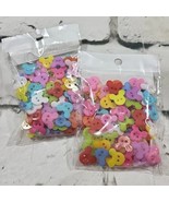 Mouse Ear Buttons Multi Color Small 0.5&quot; Lot Of 2 Packs Of 100 Each Sew ... - £11.65 GBP