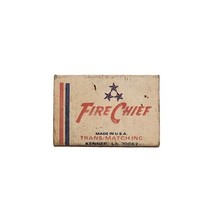 Vintage Fire Chief Matches Box Kenner LA USA “34 Strike Anywhere” - $13.58 CAD