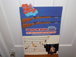 Vintage 1970’s Winchester Model 300’s 22 Rim Fires Cardboard Display Sign - $94.05