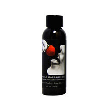 Earthly Body Edible Massage Oil Strawberry 2oz - £17.38 GBP