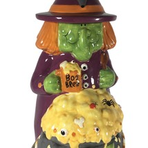 Witch Ceramic Beverage Dispenser Drink Server Boo Brew Spider Owl Halloween - £55.93 GBP