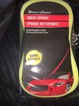 Driver&#39;s Choice Car Wash Sponge, Yellow Approximately 4.9X 8.5 X 2.75 In... - £7.01 GBP