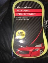 Driver&#39;s Choice Car Wash Sponge, Yellow Approximately 4.9X 8.5 X 2.75 In... - £6.86 GBP