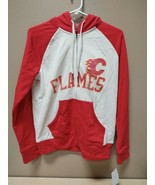 New Adidas NHL Calgary Flames Full Zip Hoodie Womens Small White DN0024 - £15.22 GBP
