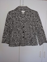 LOFT ANN TAYLOR LADIES STRETCH 3/4-SLEEVE CORDUROY BLAZER-10-BARELY WORN... - $8.59