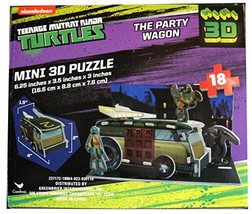 Teenage Mutant Ninja Turtles The Party Wagon Mini 3D Puzzle 18 Piece - $9.98