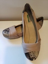 BARETRAPS Women&#39;s Mitsy Slip-On Flats Color Cream /Snake Multi Sz 8 M  - £33.51 GBP