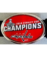 WASHINGTON CAPITALS 2018 STANLEY CUP CHAMPIONS Epoxy Photo Buckle - NEW!  - £13.22 GBP
