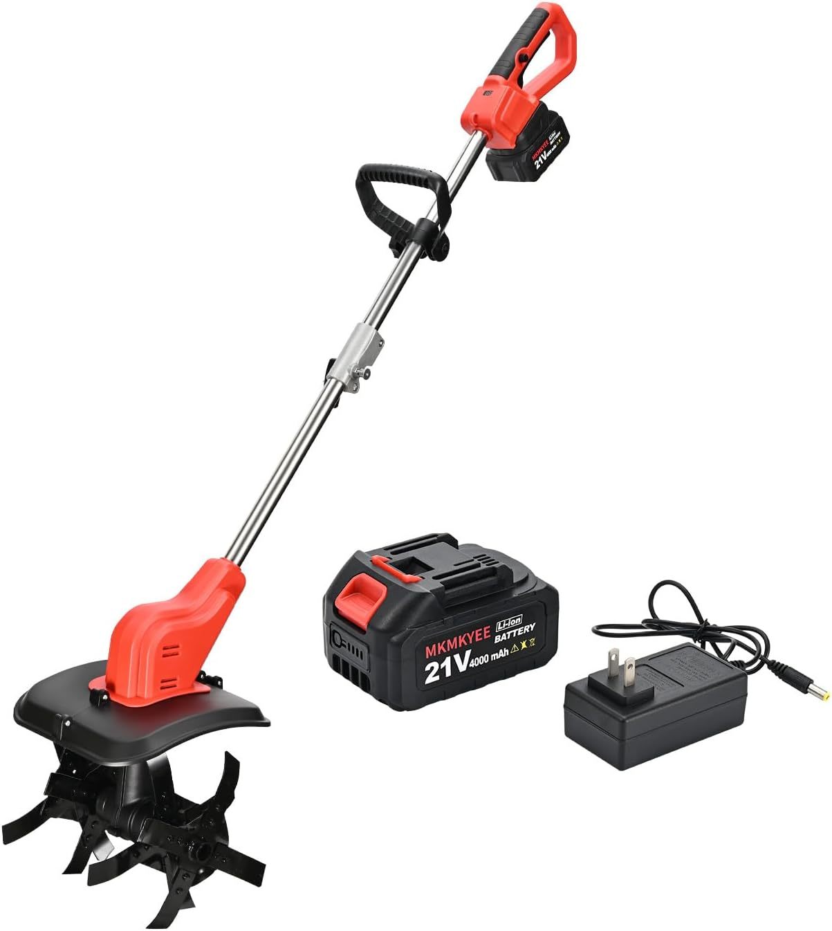 21V Cordless Tiller Cultivator, 300 Rpm Tiller Has Battery Capacity Disp... - $127.96