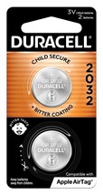 2 Pack Duracell CR2032 Lithium Battery 3 Volt DL2032 (fits apple air tag) - $4.99