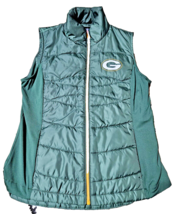 Green Bay Packers Puffer Vest Women&#39;s NFL Team Apparel Jacket sz small f... - $24.14
