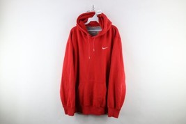 Vintage Nike Mens Size 3XL Faded Travis Scott Mini Swoosh Hoodie Sweatshirt Red - £68.71 GBP