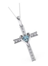 Jewellers 925 Sterling Silver Cross with - £187.12 GBP