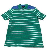 Vineyard Vines Polo Shirt Medium Mens Green White Stripe Blue 100% Cotto... - £26.07 GBP