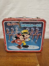 Walt Disney Wonderful World On Ice Time Lunch Box 1980 (No Thermos) No H... - $13.95