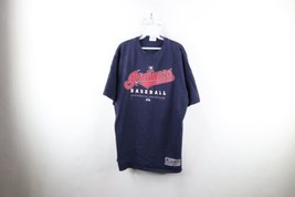 Vtg Majestic Mens XL Distressed Spell Out Chief Wahoo Cleveland Indians T-Shirt - $29.65