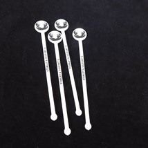 Lot of 4 Stanley &amp; Seafort&#39;s Swizzle Stick Stirrer White Black Restauran... - £7.72 GBP