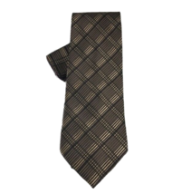 Biani of Italy Men&#39;s Tie and Hanky Set Brown Khaki Silk Polyester Blend 4&quot; Wide - £17.57 GBP