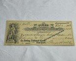 1913 The First National Bank Of Cooperstown NY Check #2605 KG JD - $11.88