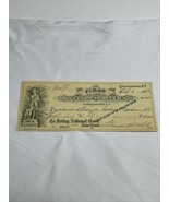1913 The First National Bank Of Cooperstown NY Check #2605 KG JD - $16.28 CAD