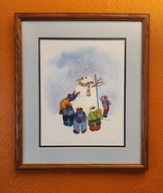 Snowman Barbara Lavallee 1985 Hand Signed Limited Edition Framed Print 819/950  - £182.00 GBP