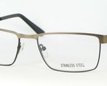 OU 44.523.03 Licht Bronze / Schwarz Brillen Rahmen 54-17-140mm - $66.33