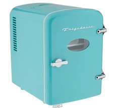 Frigidaire-Mini Retro Beverage Refrigerator Blue 8.5"Lx6"Dx8.5"H - £37.09 GBP