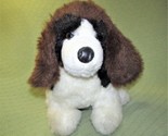 WHIMSY PLUSH PUPPY 14&quot; VINTAGE DOG STUFFED ANIMAL 14&quot; SITTING BROWN BLAC... - $26.10