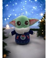 Disney Star Wars Christmas BABY YODA GROGU 9&quot; PLUSH w/ Holiday Sweater 2... - $18.94 CAD
