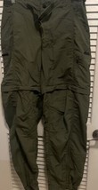 REI Pants Shorts Women&#39;s 8 UPF 50 Zip Off Hems Belt Gray Cargo Style Con... - $19.79