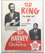 B. B. King The Blues Boy Booking Handbill / Flyer Rare Original 1952 & Photo  - £438.63 GBP