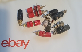 BINDING POST LOT / TEST LEAD CONNECTOR / BANANA PLUG / TEST TERMINAL LOT - £8.47 GBP