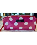 Kate Spade Small Henrietta Polka Dot Cosmetic Toiletry Zip Top Case Pouc... - $359.02 MXN
