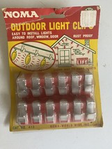 Vintage NOMA Outdoor Christmas Light Clips Pack of 12 cat. no 413 - £7.76 GBP