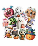 Cute Halloween Stickers, Set of 12 Peel N&#39; Stick, Sizes available - $7.42+
