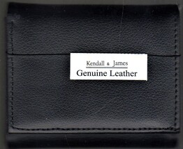 Trifold Wallet - Kendall &amp; James Black Genuine Leather men's Trifold Wal... - $12.00