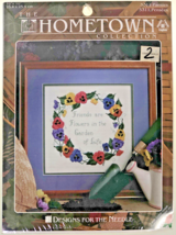 &quot;PANSIES&quot; Floral Heirloom Cross Stitch KIT - $12.75