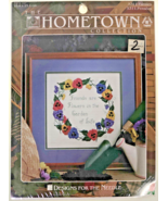 &quot;PANSIES&quot; Floral Heirloom Cross Stitch KIT - $12.75