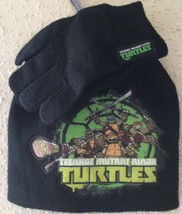 TMNT TEENAGE MUTANT NINJA TURTLES Boy&#39;s Hat and Gloves Set - KOWABUNGA G... - $15.77