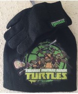 TMNT TEENAGE MUTANT NINJA TURTLES Boy&#39;s Hat and Gloves Set - KOWABUNGA G... - £12.45 GBP