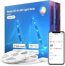 Smart Led Strip Lights For Bedroom, Living Room, And Kitchen With Apple ... - $51.99