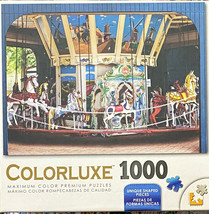 Colorluxe 1000 Piece &quot;Retro Carousel&quot; Jigsaw Puzzle, complete. - £6.91 GBP