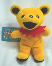 VINTAGE YELLOW &amp; RED JACK STRAW GRATEFUL DEAD BEAR 7&quot; Bean Bag Stuffed A... - $337.14 MXN