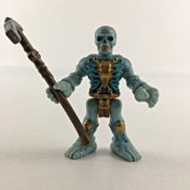 Fisher-Price Imaginext Pirate Skeleton Diver 3&quot; Figure Pickaxe Weapon Toy Lot - £15.75 GBP