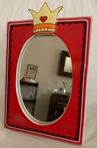 MERRY GO ROUND GORHAM QUEEN OF HEARTS TABLETOP MIRROR 821633 LENOX CHINA NEW - $16.99