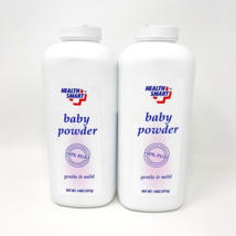 2 Health Smart Baby Powder 100% Pure Sensitive Formula W/Talc Talcum 14 oz NEW - £17.11 GBP