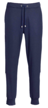 Saks Fifth Avenue Men&#39;s Blue Logo Design Wool Italy  Sweatpants Pants Size US XL - £94.08 GBP