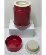 Vintage Thermos 10 OZ Food Jar Red and Gray Insulated Vacuum Food Jar - $234.94 MXN